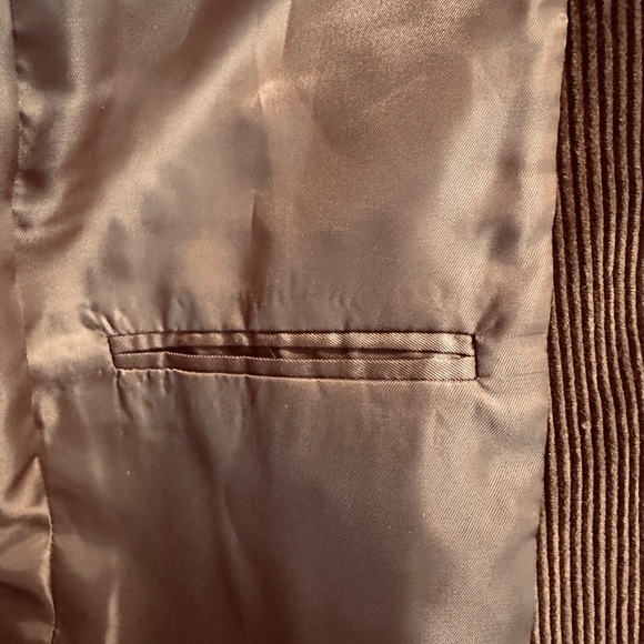 Vintage David Taylor Rich Dark Brown Corduroy Sport's Coat Size 38R - Picture 8 of 10